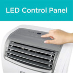 BLACK+DECKER Portable Air Conditioner With Heat And Remote Control, 14,000 BTU, White