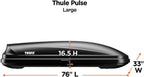 Thule Pulse Cargo Roof Box, Large, Black, 16 Cubic Feet - 615