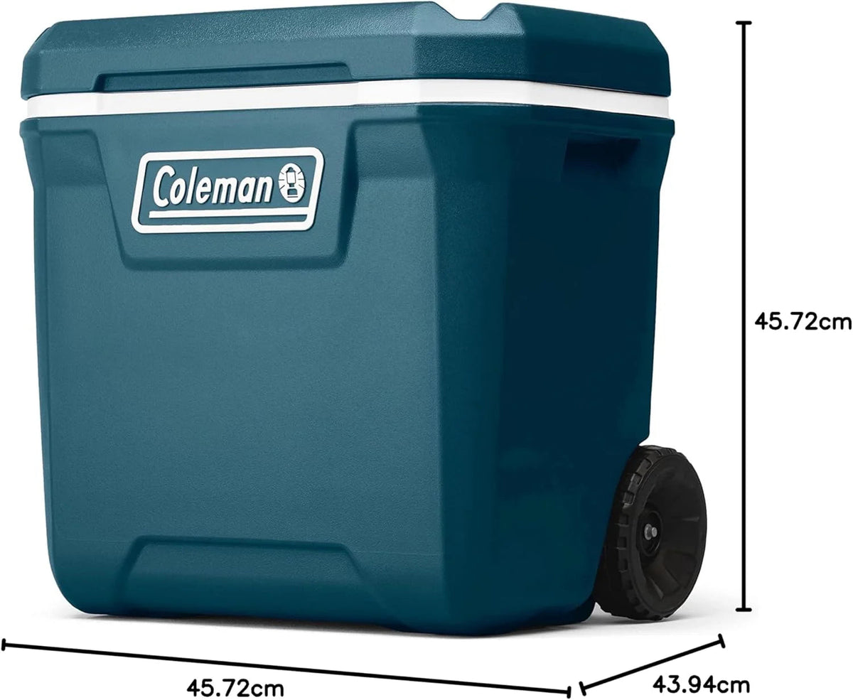 Coleman Classic Series Insulated Wheeled Cooler, 100-Quart, Rock Grey - Wheeled