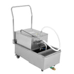 Miumaeov Commercial Fryer Oil Filter Cart 55L/14.5 Gal
