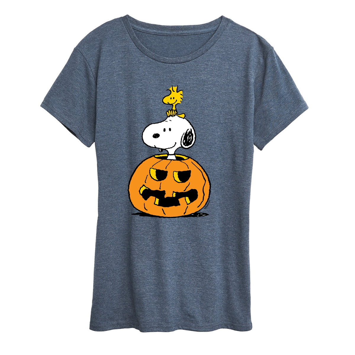 Peanuts - Snoopy Woodstock Pumpkin Women's Short Sleeve Graphic T-Shirt