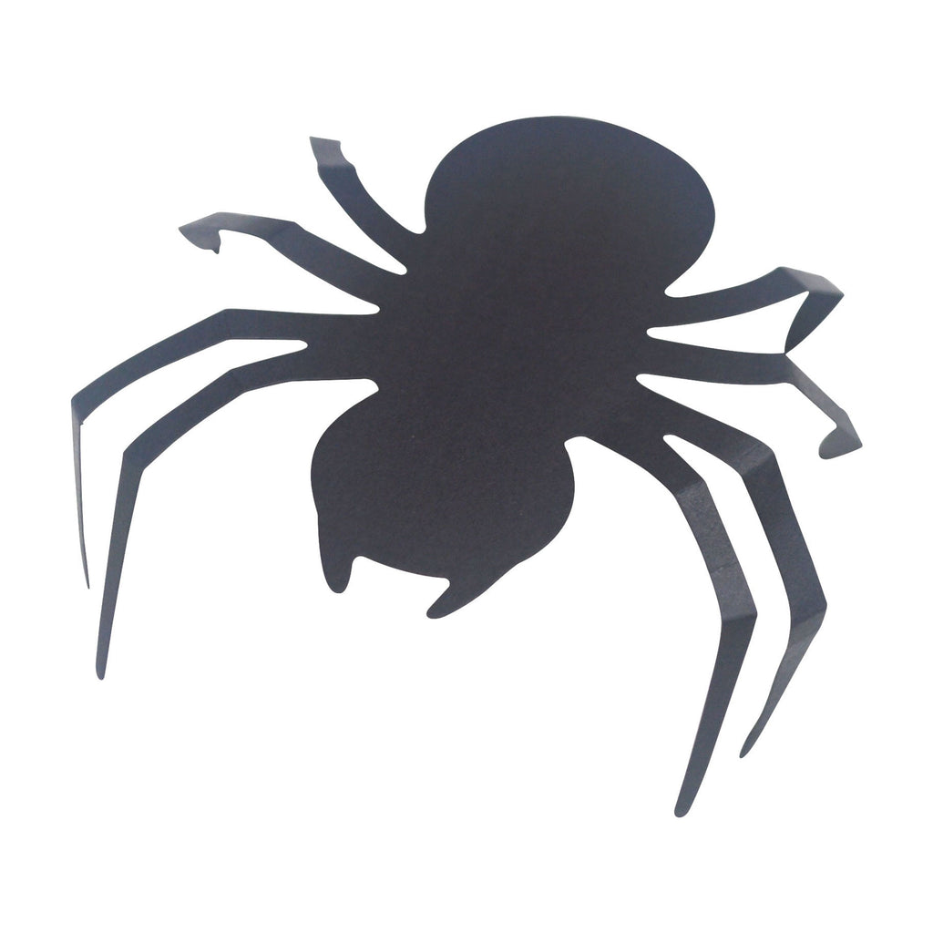 Paper Spider Wall Creatures Decoration, Black, 12 Pieces, Halloween by Way To Celebrate