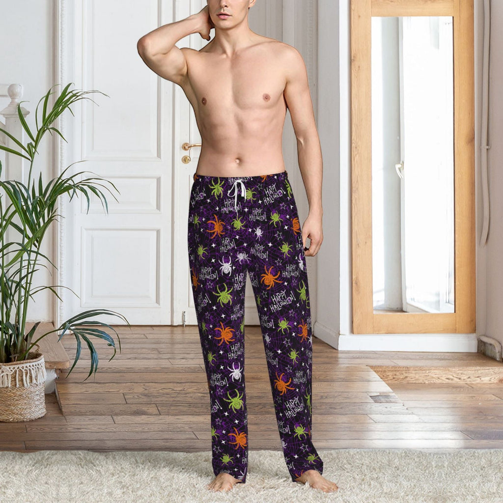 Picia Halloween Mens Soft Woven Cotton Elastic Waistband Sleep Pajama Pant Lounge Sleep Pant With Pockets And Drawstring-Medium