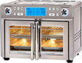 25-Qt. Extra-Large Dual-Zone Air Fryer Toaster Oven With French Doors
