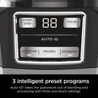 Ninja Compact Kitchen System 1200W, 72-oz Pitcher, 5-Cup Processor Bowl, 18-oz Cup - 3 Functions