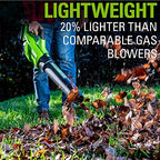 Greenworks 40V Cordless Brushless Axial Leaf Blower, 130 MPH, 550 CFM, 75+ Compatible Tools