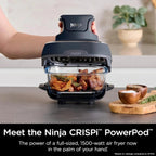 Ninja Crispi 4-in-1 Portable Glass Air Fryer Cooking System, 1500W, 4 QT And 6-Cup Containers