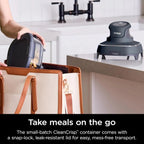 Ninja Crispi 4-in-1 Portable Glass Air Fryer Cooking System, 1500W, 4 QT And 6-Cup Containers