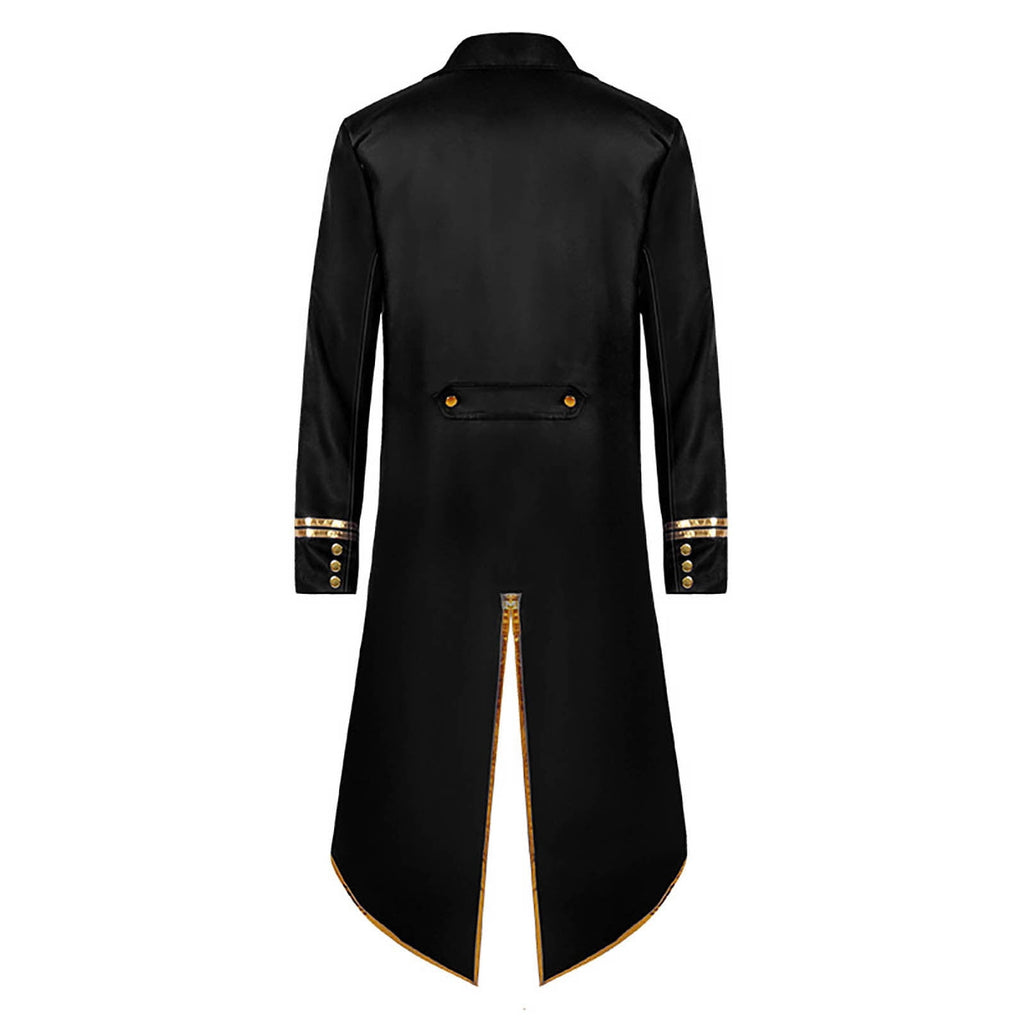 Men LYXSSBYX Mens Jackets Fall Fashion Halloween Men's Costume Men's Mid Length Retro Tuxedo Costume