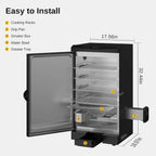 EAST OAK 30 in Outdoor Electric Smoker With Built-In Meat Probe