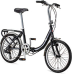 20-Inch Folding Adult Bike for Men and Women - 7-Speed Drivetrain
