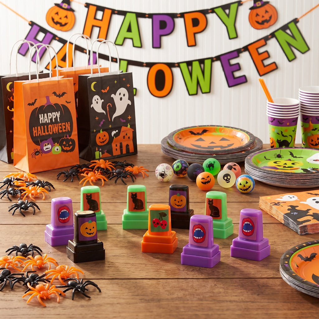 Stampers Party Favors, Multicolor, 12 Count, Halloween by Way To Celebrate