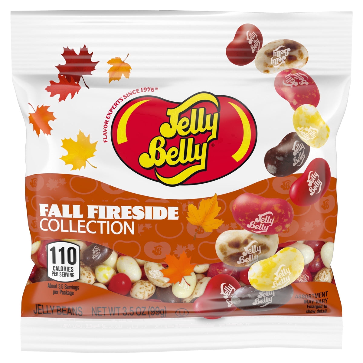 Jelly Belly Fall Fireside Jelly Bean Collection - 3.5 oz Bag - Gourmet Autumn Flavor Mix – Seasonal Candy Assortment