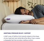 Purple Freeform Pillow - Standard Size, Adjustable Height