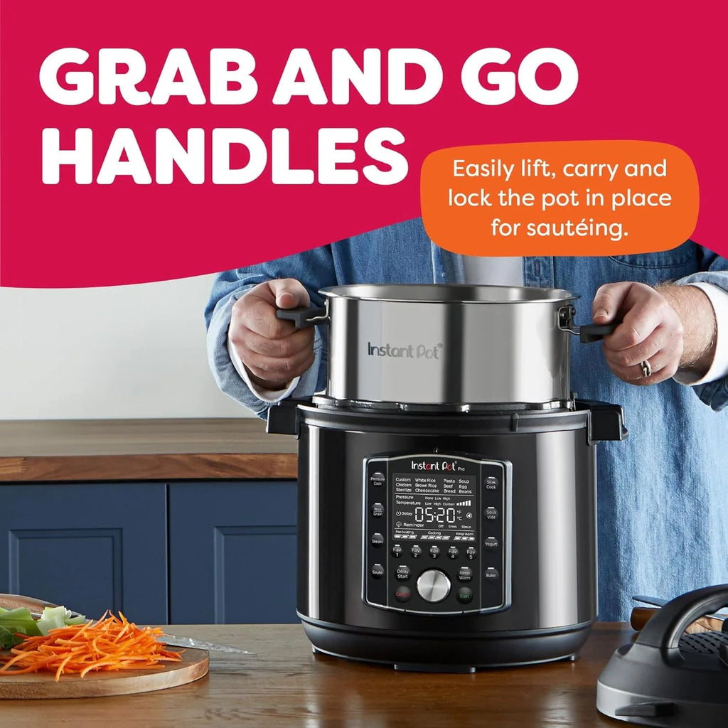 10-in-1 8-Quart Pressure Cooker And Multicooker - Black