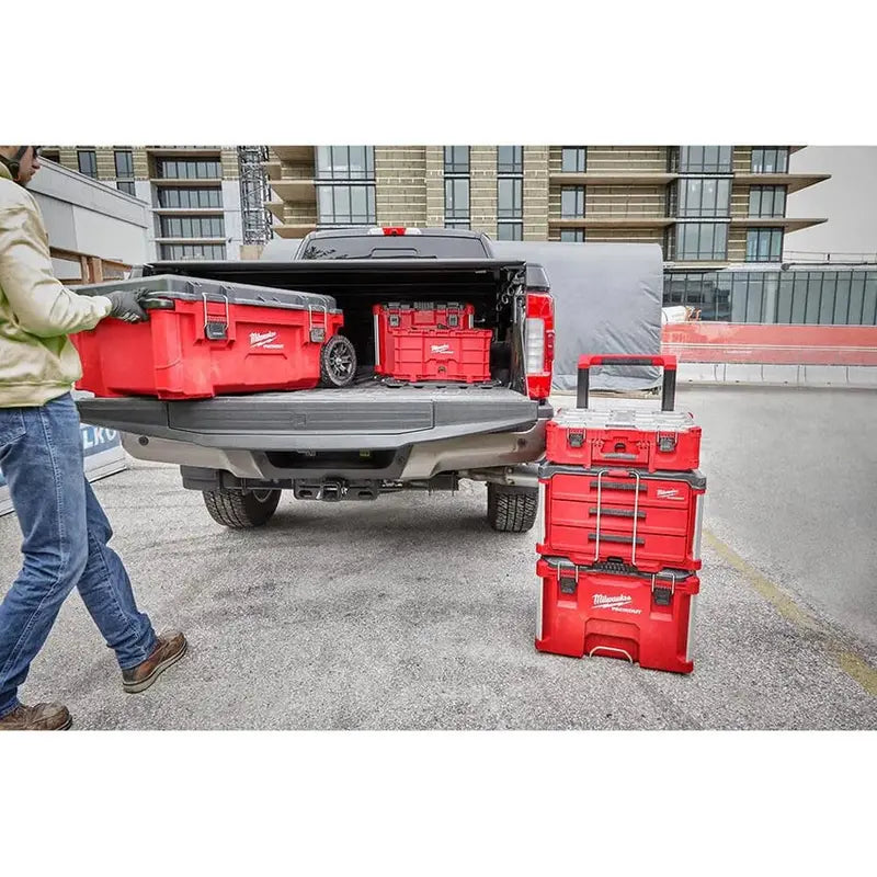 Milwaukee PACKOUT 3-Drawer Rolling Tool Box, 50 lbs Capacity - 48-22-8443