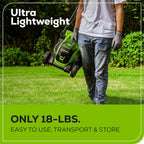 Greenworks 24V 13 Inch Brushless Cordless Lawn Mower With 4.0Ah Battery And Charger