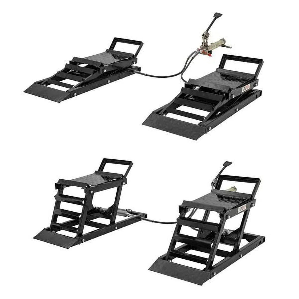 Black Widow Hydraulic Car Lift With Ramp - 3,000 lb. Per Pair Capacity