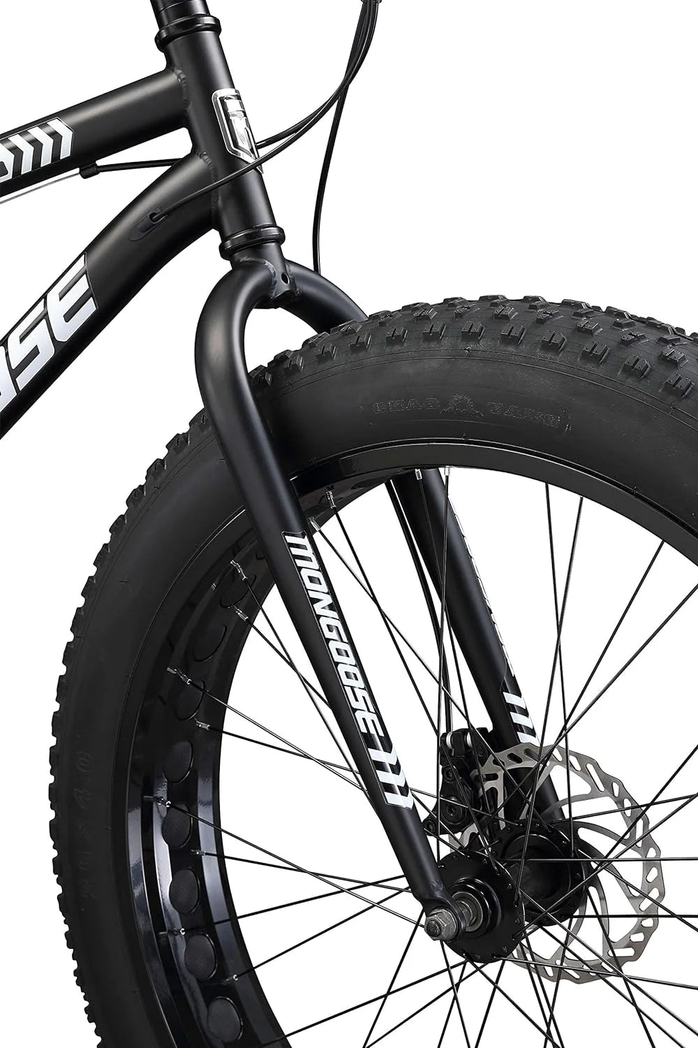 Mongoose Malus Adult Fat Tire Mountain Bike, 26-Inch Wheels, 4-Inch Tires, 7-Speed - R5714C
