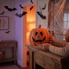 Jack-o'-Lantern Decoration, Terracotta, 9.25", Halloween by Way To Celebrate