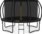 JUMPZYLLA 8FT Outdoor Trampoline With Enclosure for Kids - 14FT