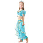 HAWEE Princess Costume for Girls Sequin Dress Up for Halloween Cosplay