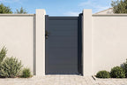 Casanoov Aluminium Folding Driveway Gate 4m x 160cm Grey - KIT-000024