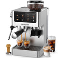 AIRMSEN Espresso Machine With Grinder, 20-Bar, 1350W, 63oz, Brushed Stainless Steel