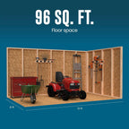 Heartland Wood Storage Shed 12-ft x 8-ft - 195785