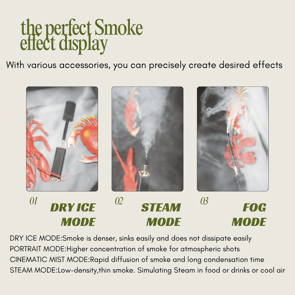Portable Mini Smoke Machine Handheld fog Machine for Photography Cosplay Smoke Making Machine Outdoor Events, Parties