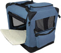 EliteField 3-Door Folding Soft Dog Crate With Carrying Bag - 36in L x 24in W x 28in H