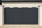 Casanoov Aluminium Folding Driveway Gate 4m x 160cm Grey - KIT-000024