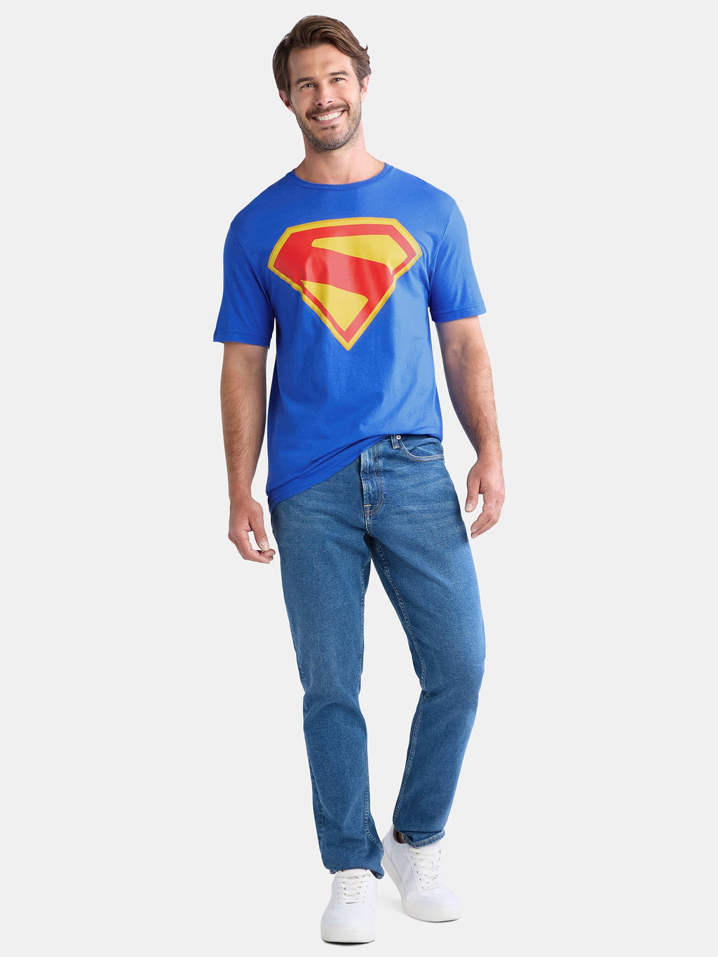 Superman Men's and Big Men's Graphic Tee with Short Sleeves, Sizes S-3XL
