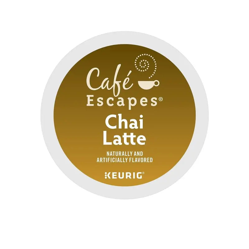 Cafe Escapes Chai Latte K-Cup Pods, 96 Count - Keurig Compatible