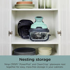 Ninja Crispi 4-in-1 Portable Glass Air Fryer Cooking System, 1500W, 4 QT And 6-Cup Containers