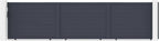 Casanoov Aluminium Folding Driveway Gate 4m x 160cm Grey - KIT-000024