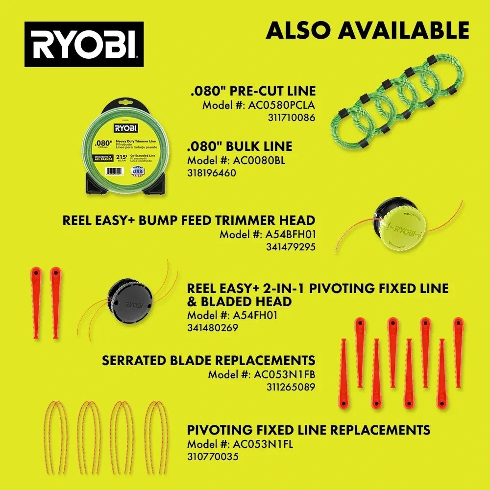 RYOBI 40V 15" Attachment Capable String Trimmer Kit