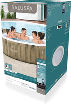 Bestway SaluSpa Miami Inflatable Hot Tub Spa, 71 x 26 in, 2-4 Person, Black - 60104E