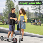 Roinside Electric Scooter, 8.5 in Solid Tires, 350W Motor, Up To 19 MPH, 21-23 Miles - UP12 Plus