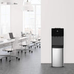 Avalon Bottom-Loading Water Cooler Dispenser, 3 Temperature Settings, Stainless Steel & Black