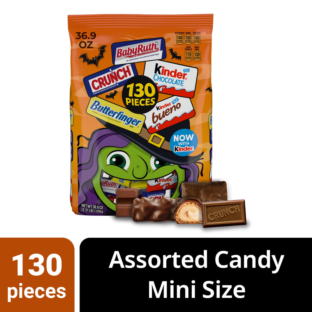 Butterfinger, CRUNCH, Baby Ruth & More Halloween Candy Chocolate-y, 36.9 oz