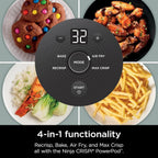 Ninja Crispi 4-in-1 Portable Glass Air Fryer Cooking System, 1500W, 4 QT And 6-Cup Containers