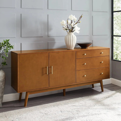 Manor Park 3-Drawer 2-Door Acorn Sideboard - Vincent