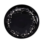 Way To Celebrate Halloween Dancing Skeleton Round Serving Tray, Black, 11.93 in