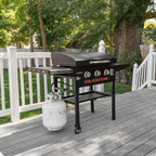 Blackstone 28 Inch 3-Burner Outdoor Griddle With Hood And Accessories - 2080