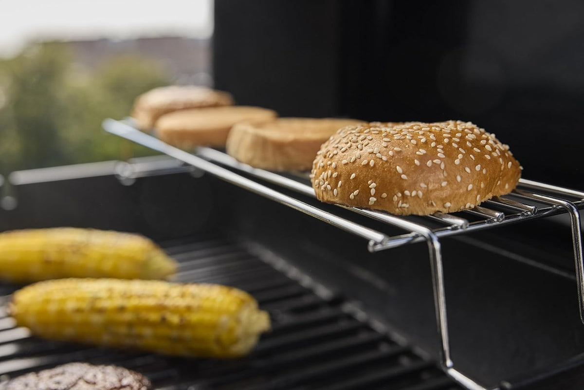 Weber Spirit E-325 Liquid Propane Gas Grill, 3 Burners, 2 Boost Burners, Black - Porcelain-Enameled Cast-Iron Grates