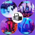 Halloween Fog Machine Smoke Machine 1200W with RGB LED Lights & Remote - Haze Smoke Generator for Halloween, Party, Stage, DJ, Club