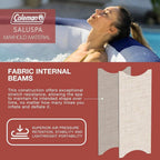 Coleman 4 To 6 Person Square Inflatable Hot Tub With 114 AirJets, Gray - 15442