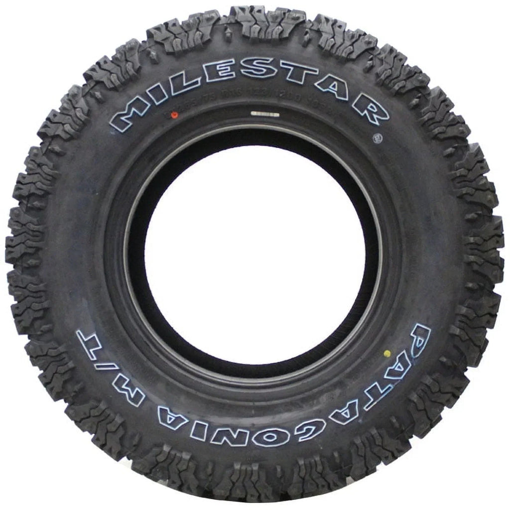 Milestar Light Truck Mud Terrain Tire LT33X12.50R18 122Q Load Range F - Patagonia M/T