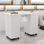 OmySalon Manicure Table Nail Desk With Electric Downdraft Vent